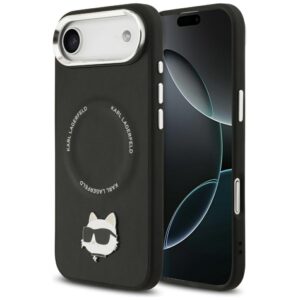 Karl Lagerfeld Choupette Pin MagSafe tok iPhone Air készülékhez, fekete