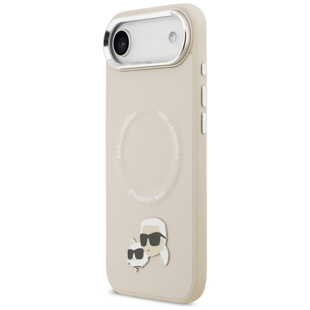 iTok webáruház - Karl Lagerfeld Karl Lagerfeld Karl & Choupette Pins MagSafe tok iPhone Air készülékhez (bézs) 2 Karl Lagerfeld Karl & Choupette Pins MagSafe Case for iPhone Air (bézs)