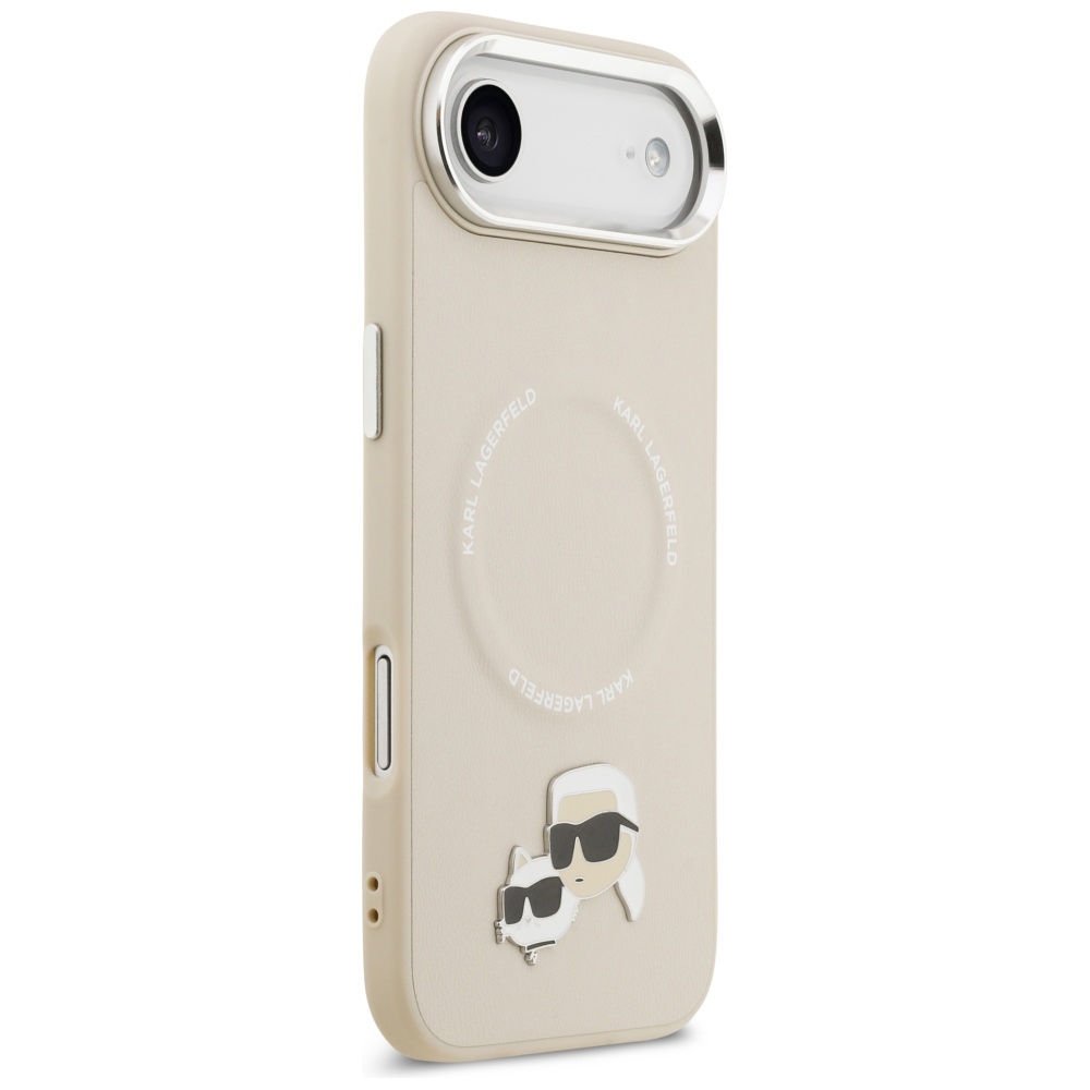 iTok webáruház - Karl Lagerfeld Karl Lagerfeld Karl & Choupette Pins MagSafe tok iPhone Air készülékhez (bézs) 4 Karl Lagerfeld Karl & Choupette Pins MagSafe Case for iPhone Air (bézs)