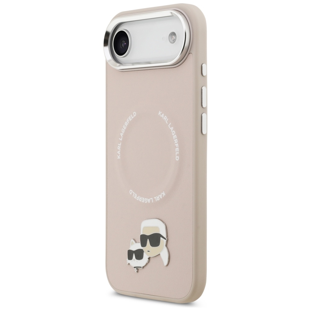 iTok webáruház - Karl Lagerfeld Karl Lagerfeld Karl & Choupette Pins MagSafe tok iPhone Air készülékhez, rózsaszín 2 Karl Lagerfeld Karl & Choupette Pins MagSafe Case for iPhone Air Pink