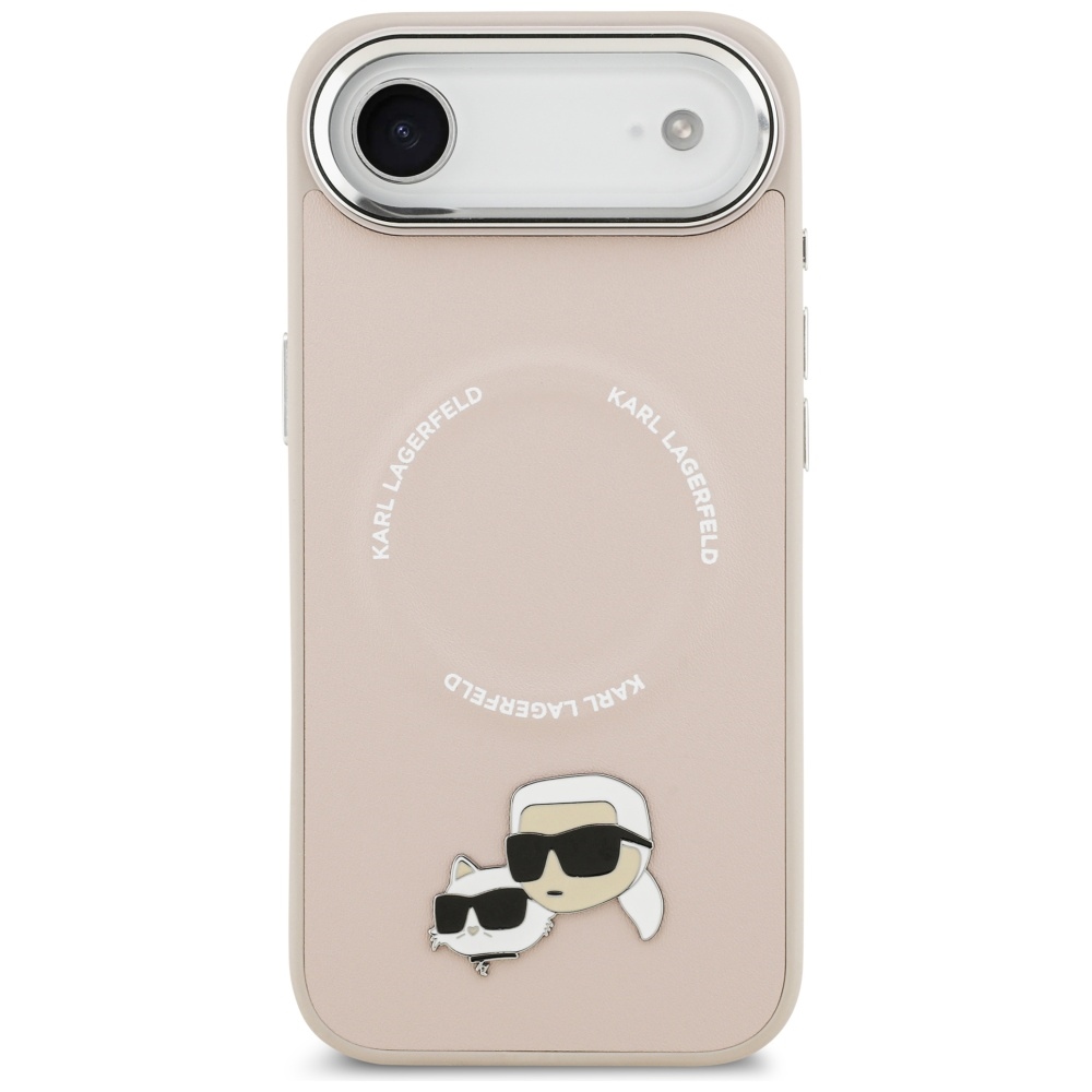 iTok webáruház - Karl Lagerfeld Karl Lagerfeld Karl & Choupette Pins MagSafe tok iPhone Air készülékhez, rózsaszín 3 Karl Lagerfeld Karl & Choupette Pins MagSafe Case for iPhone Air Pink