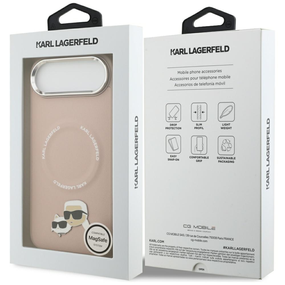 iTok webáruház - Karl Lagerfeld Karl Lagerfeld Karl & Choupette Pins MagSafe tok iPhone Air készülékhez, rózsaszín 8 Karl Lagerfeld Karl & Choupette Pins MagSafe Case for iPhone Air Pink