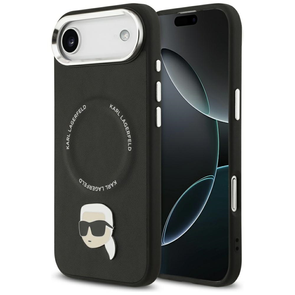 iTok webáruház - Karl Lagerfeld Karl Lagerfeld Karl Pin MagSafe tok iPhone Air készülékhez (fekete) 1 Karl Lagerfeld Karl Pin MagSafe Case for iPhone Air (fekete)