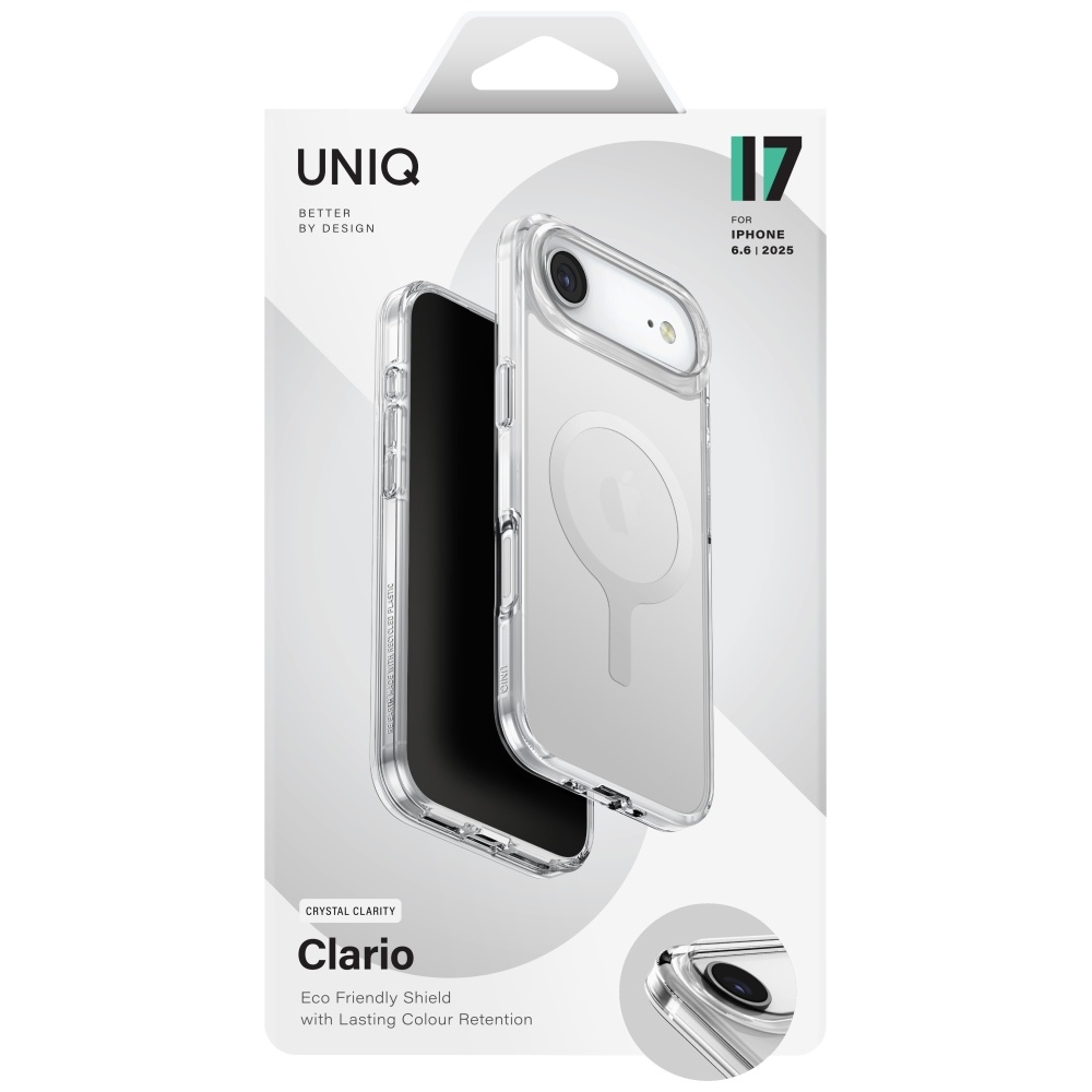 iTok webáruház - Uniq Uniq Clario Magclick töltést támogató tok iPhone Air készülékhez (átlátszó) 6 Uniq Clario Magclick Charging Case for iPhone Air (átlátszó)