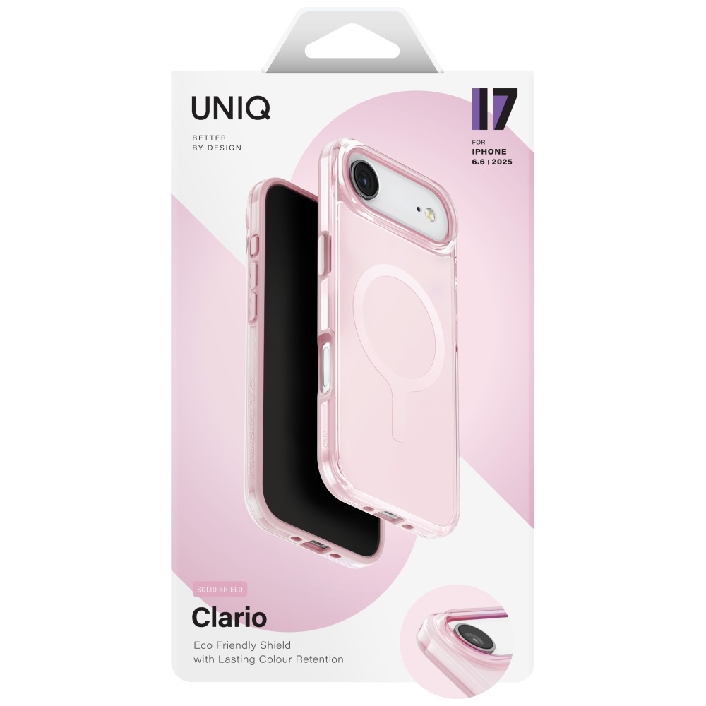 iTok webáruház - Uniq Uniq Clario Magclick tok iPhone Air (rózsaszín) 6 Uniq Clario Magclick Charging Case for iPhone Air (rózsaszín)