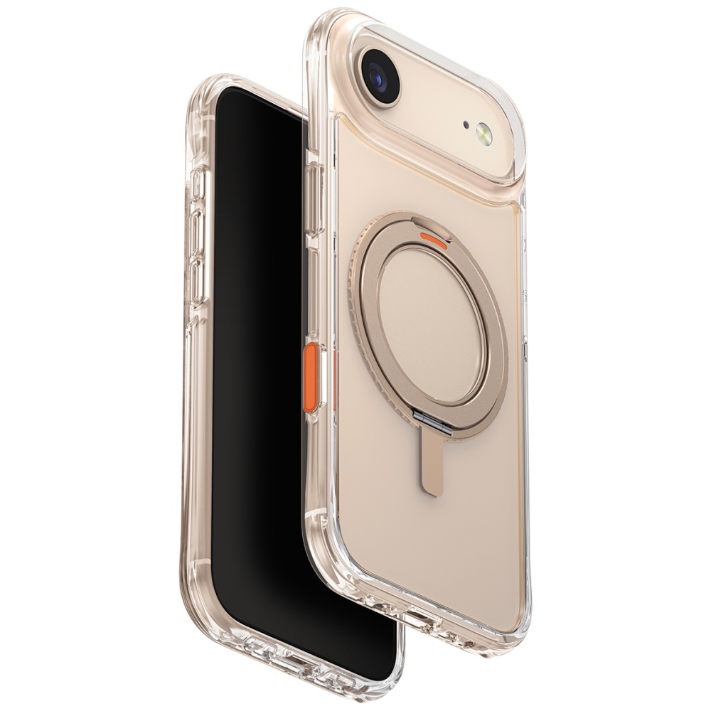 iTok webáruház - Uniq Uniq Swivix 360° forgatható kitámasztós tok iPhone Air készülékhez (arany) 1 Uniq Swivix Rotating Kickstand 360 Case for iPhone Air (arany)