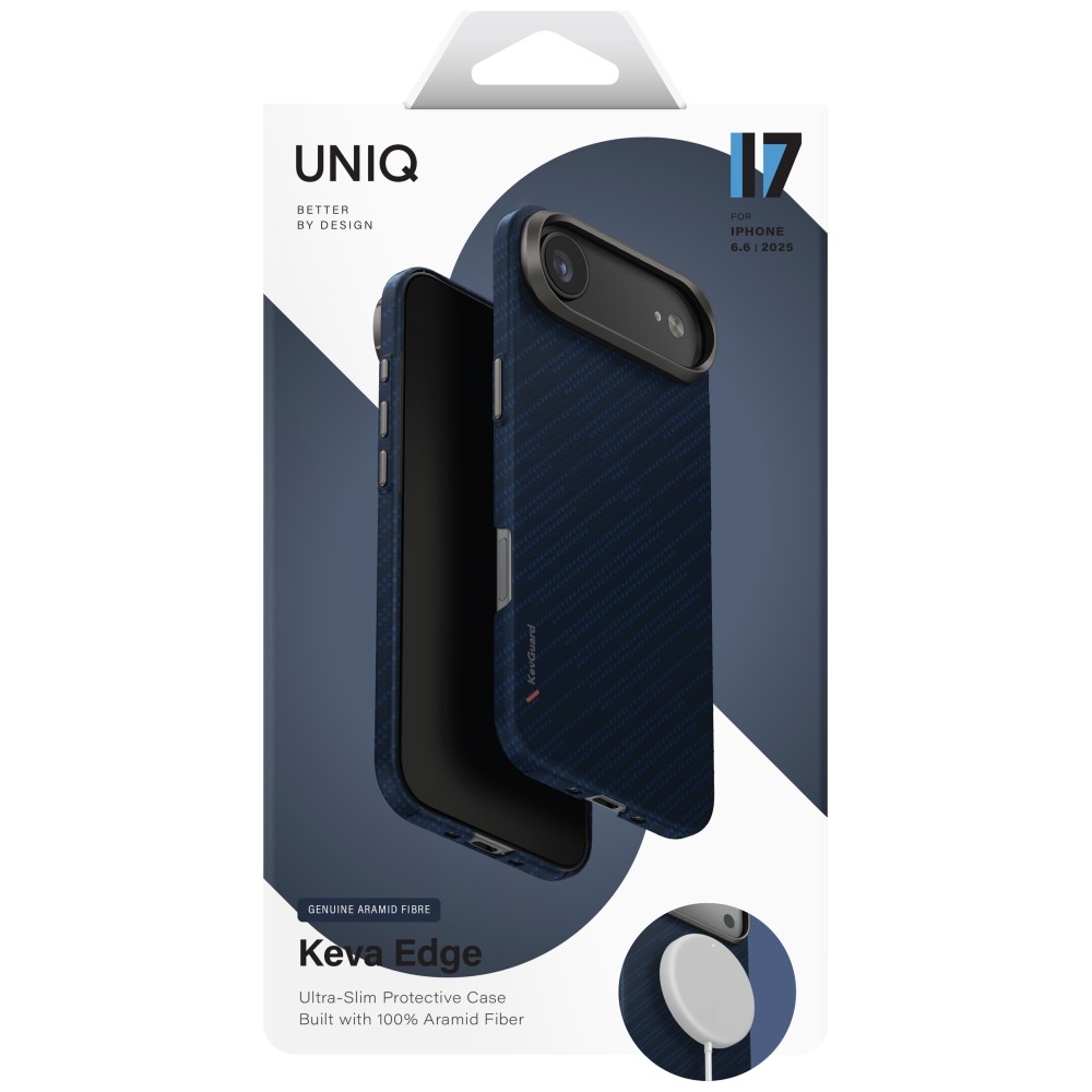 iTok webáruház - Uniq Uniq Keva EDGE Magclick tok iPhone Air készülékhez (kék) 6 Uniq Keva EDGE Magclick Charging Case for iPhone Air (kék)