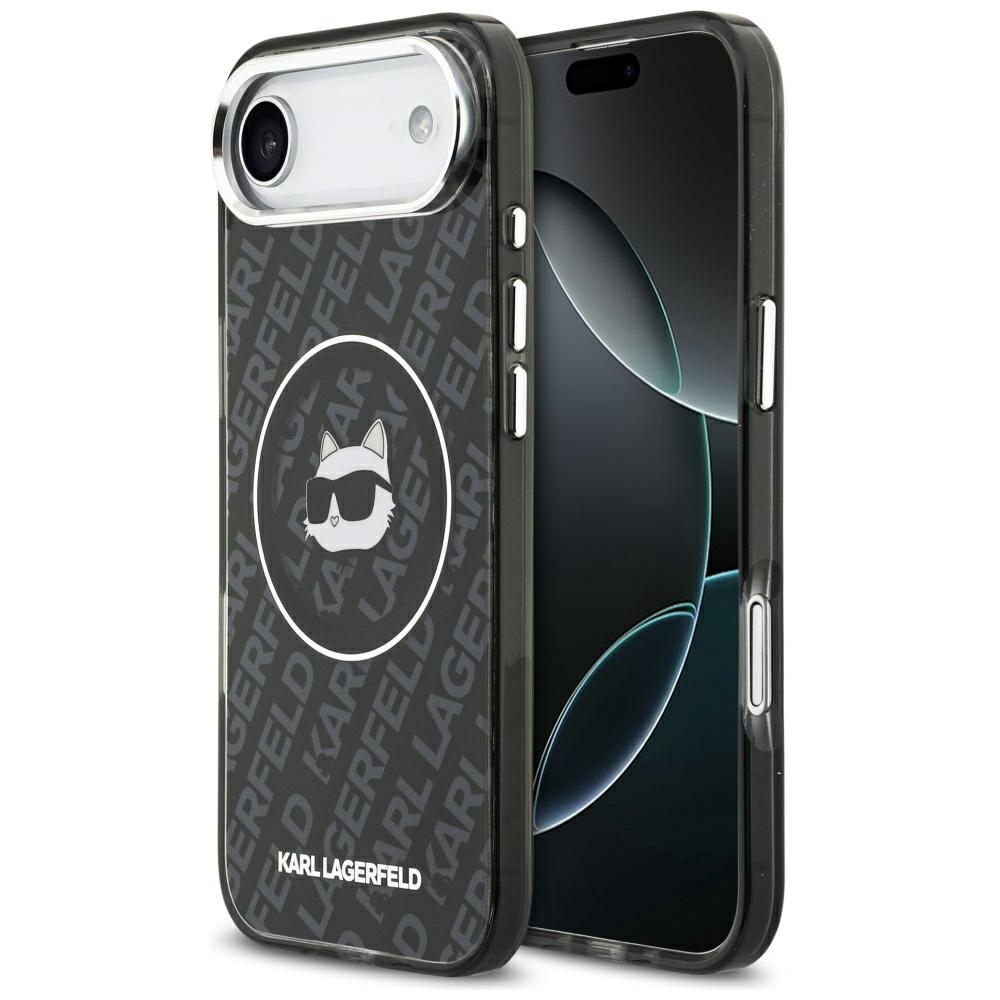iTok webáruház - Karl Lagerfeld Karl Lagerfeld IML Choupette Head Logo MagSafe tok iPhone Air készülékhez (fekete) 1 Karl Lagerfeld IML Choupette Head Logo MagSafe iPhone Air Case (fekete)