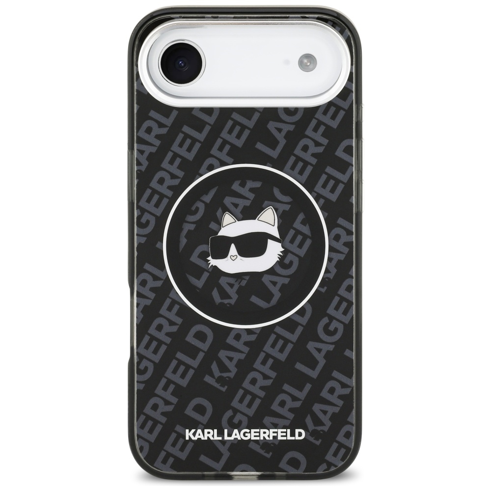 iTok webáruház - Karl Lagerfeld Karl Lagerfeld IML Choupette Head Logo MagSafe tok iPhone Air készülékhez (fekete) 3 Karl Lagerfeld IML Choupette Head Logo MagSafe iPhone Air Case (fekete)