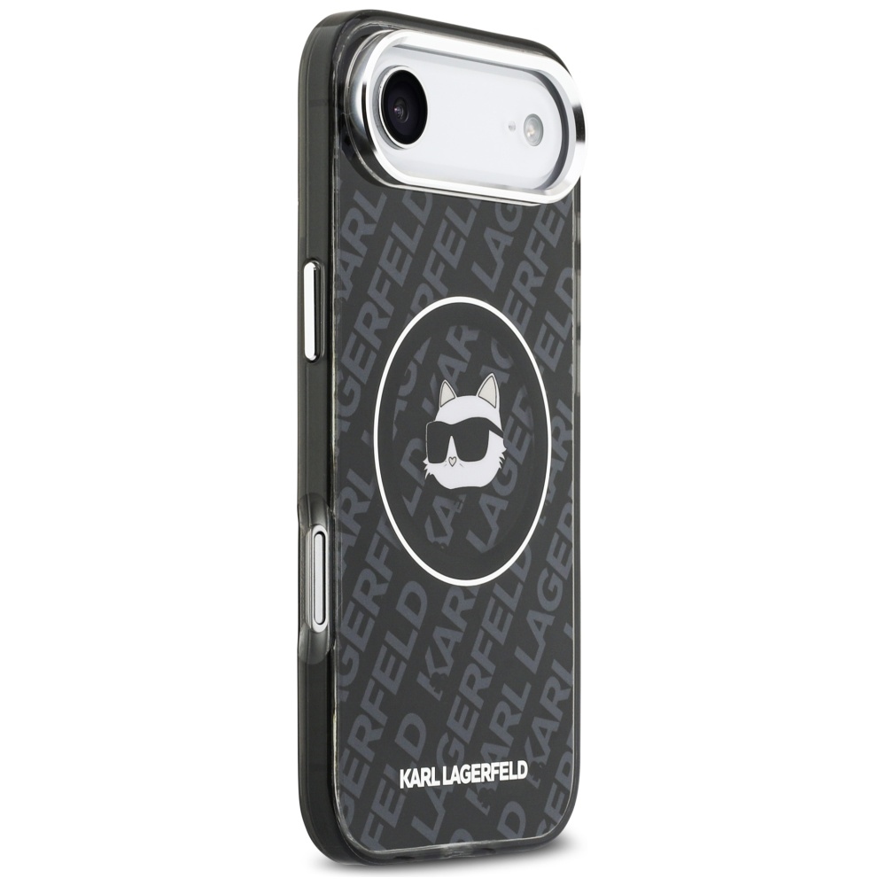 iTok webáruház - Karl Lagerfeld Karl Lagerfeld IML Choupette Head Logo MagSafe tok iPhone Air készülékhez (fekete) 4 Karl Lagerfeld IML Choupette Head Logo MagSafe iPhone Air Case (fekete)