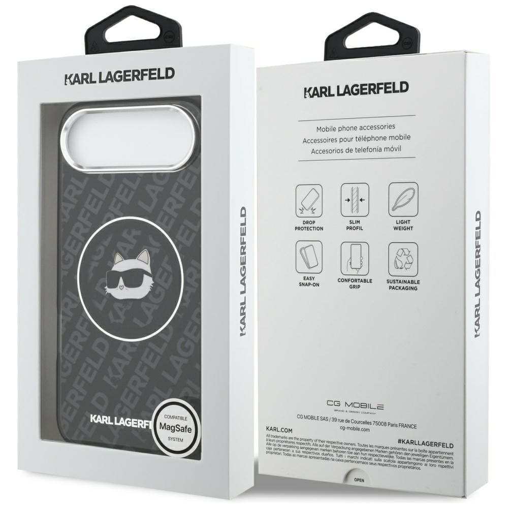 iTok webáruház - Karl Lagerfeld Karl Lagerfeld IML Choupette Head Logo MagSafe tok iPhone Air készülékhez (fekete) 8 Karl Lagerfeld IML Choupette Head Logo MagSafe iPhone Air Case (fekete)