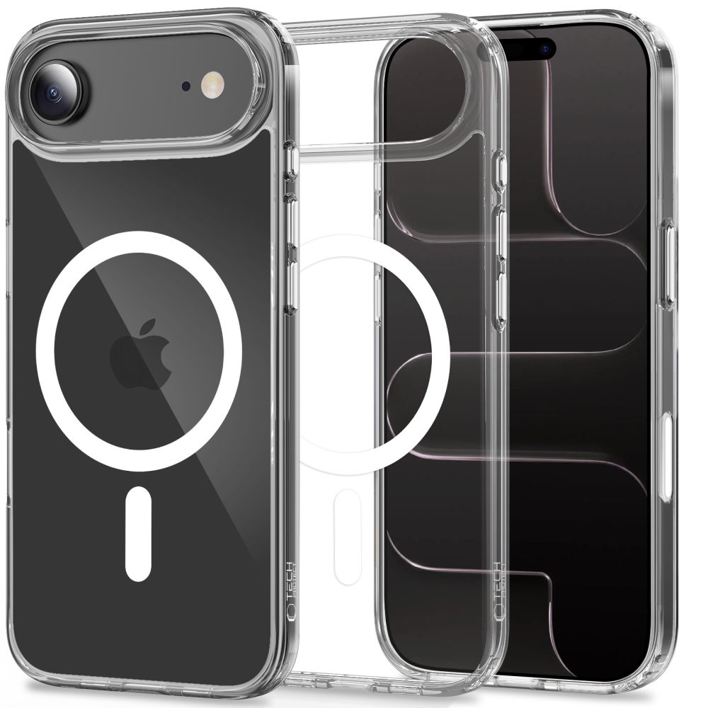 iTok webáruház - Tech-Protect Tech-Protect Flexair Hybrid CC MagSafe tok iPhone Airhez (átlátszó) 2 Tech-Protect Flexair Hybrid CC MagSafe Case for iPhone Air (átlátszó)