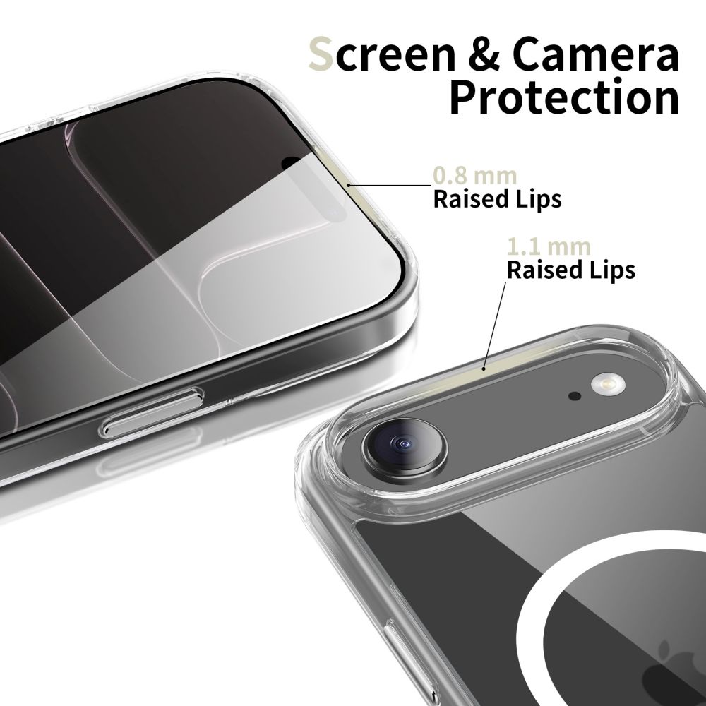 iTok webáruház - Tech-Protect Tech-Protect Flexair Hybrid CC MagSafe tok iPhone Airhez (átlátszó) 4 Tech-Protect Flexair Hybrid CC MagSafe Case for iPhone Air (átlátszó)