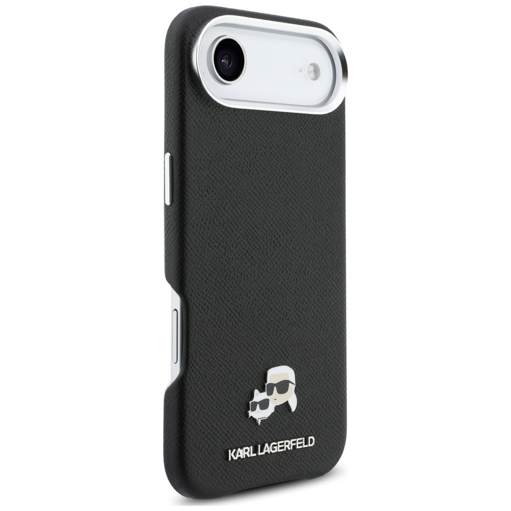 iTok webáruház - Karl Lagerfeld Karl Lagerfeld Karl & Choupette Head Pins Saffiano MagSafe tok iPhone Airhez (fekete) 4 Karl Lagerfeld Karl & Choupette Head Pins Saffiano MagSafe Case for iPhone Air (fekete)