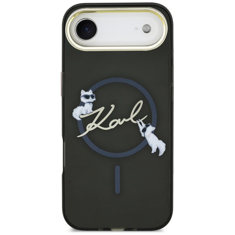 iTok webáruház - Karl Lagerfeld Karl Lagerfeld IML Choupettes Karl Script Logo MagSafe tok iPhone Air készülékhez (fekete) 3 Karl Lagerfeld IML Choupettes Karl Script Logo MagSafe iPhone Air Case (fekete)