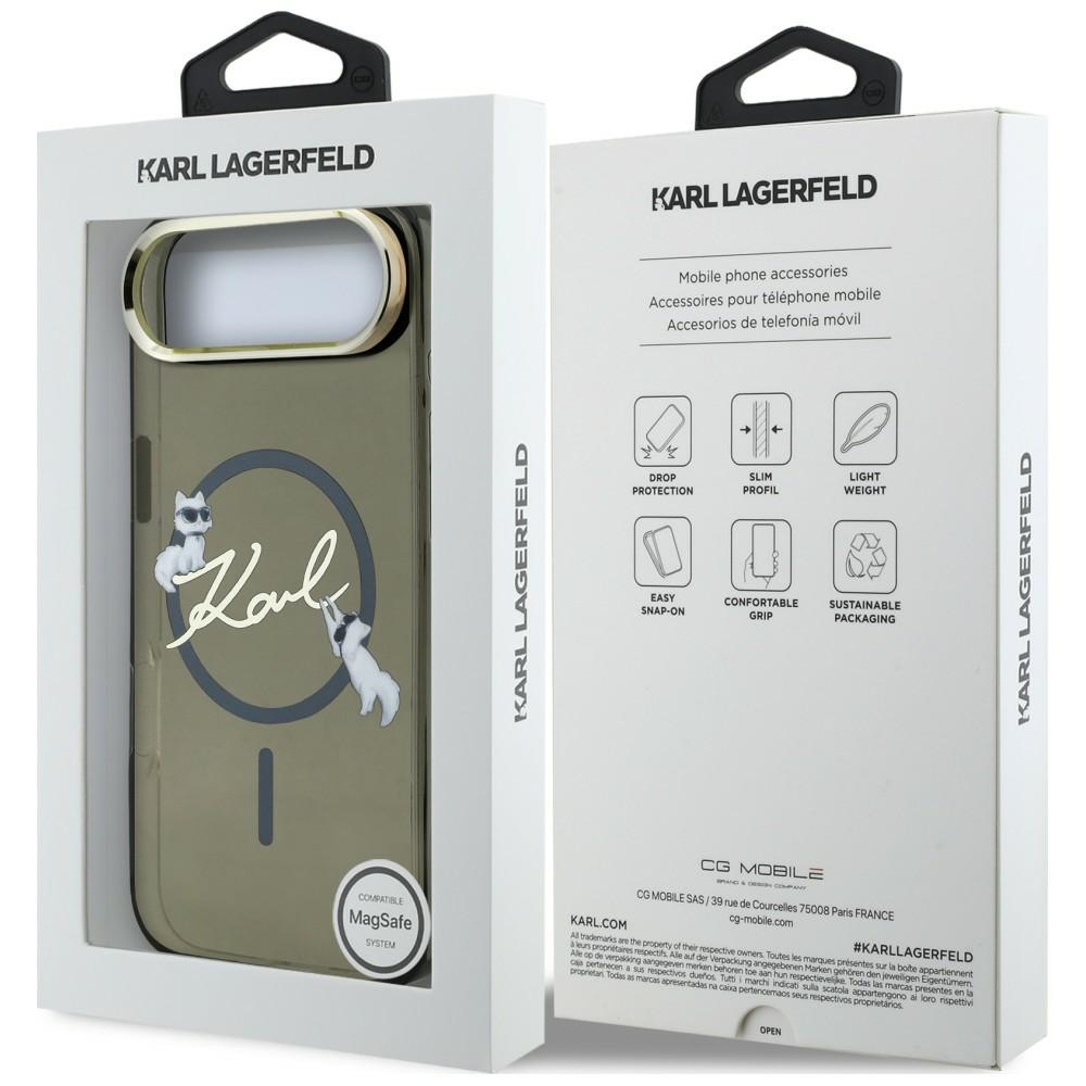 iTok webáruház - Karl Lagerfeld Karl Lagerfeld IML Choupettes Karl Script Logo MagSafe tok iPhone Air készülékhez (fekete) 8 Karl Lagerfeld IML Choupettes Karl Script Logo MagSafe iPhone Air Case (fekete)