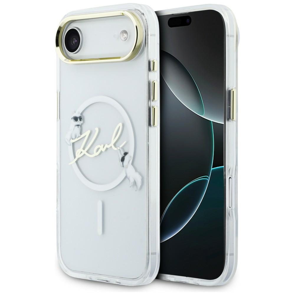 iTok webáruház - Karl Lagerfeld Karl Lagerfeld IML Choupettes Karl Script Logo MagSafe tok iPhone Air készülékhez (átlátszó) 1 Karl Lagerfeld IML Choupettes Karl Script Logo MagSafe iPhone Air Case (átlátszó)