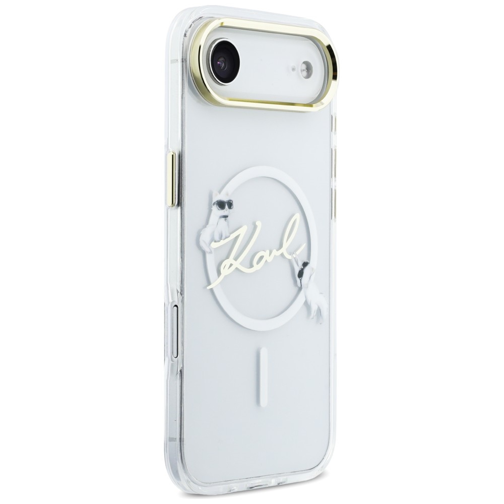 iTok webáruház - Karl Lagerfeld Karl Lagerfeld IML Choupettes Karl Script Logo MagSafe tok iPhone Air készülékhez (átlátszó) 4 Karl Lagerfeld IML Choupettes Karl Script Logo MagSafe iPhone Air Case (átlátszó)