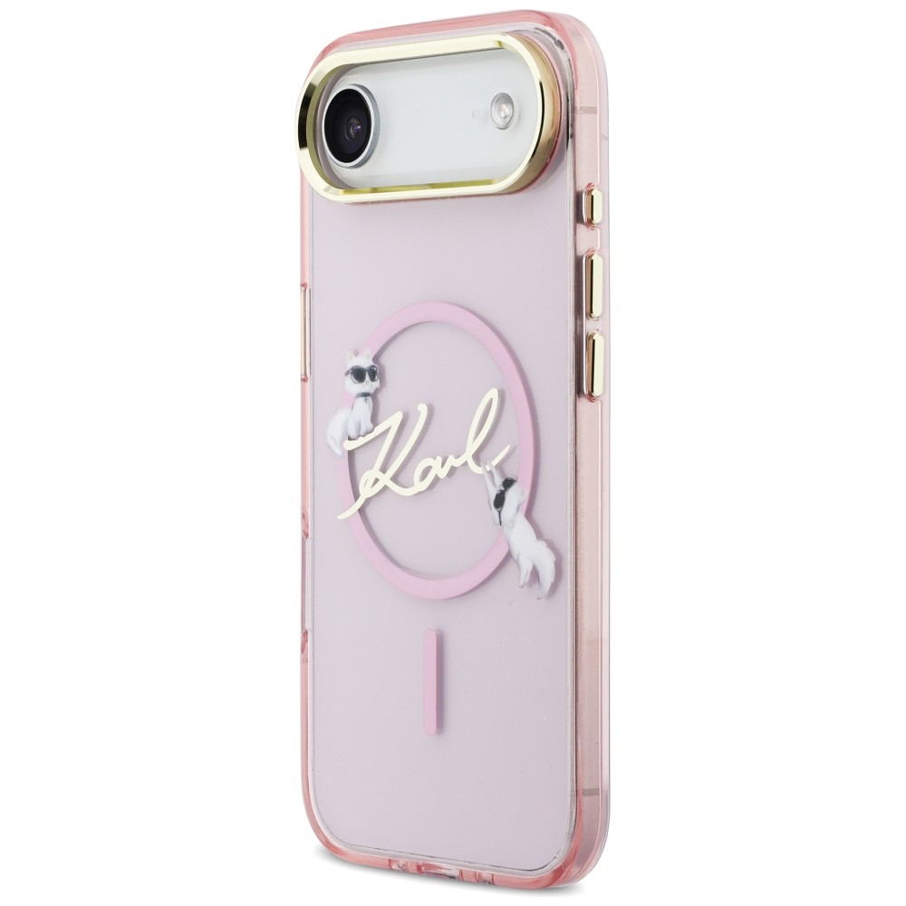 iTok webáruház - Karl Lagerfeld Karl Lagerfeld IML Choupettes Karl Script Logo MagSafe tok iPhone Air készülékhez (rózsaszín) 2 Karl Lagerfeld IML Choupettes Karl Script Logo MagSafe iPhone Air Case (rózsaszín)
