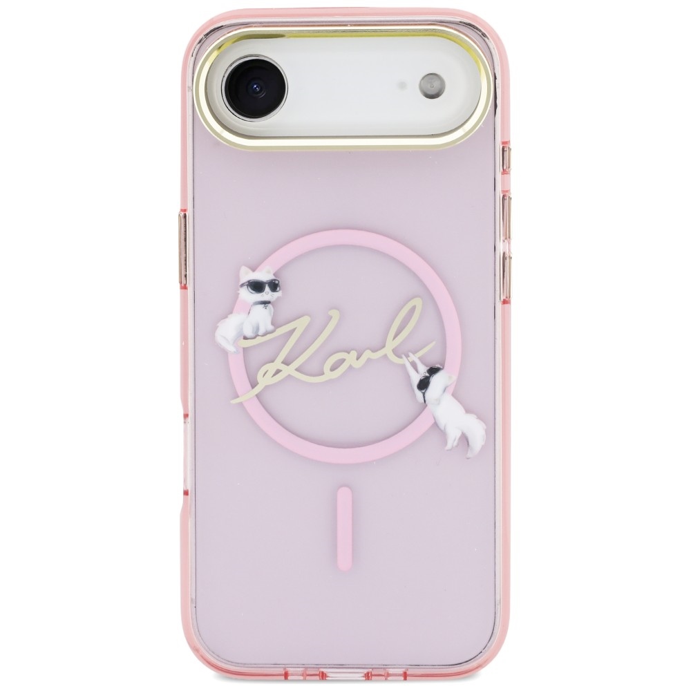 iTok webáruház - Karl Lagerfeld Karl Lagerfeld IML Choupettes Karl Script Logo MagSafe tok iPhone Air készülékhez (rózsaszín) 3 Karl Lagerfeld IML Choupettes Karl Script Logo MagSafe iPhone Air Case (rózsaszín)