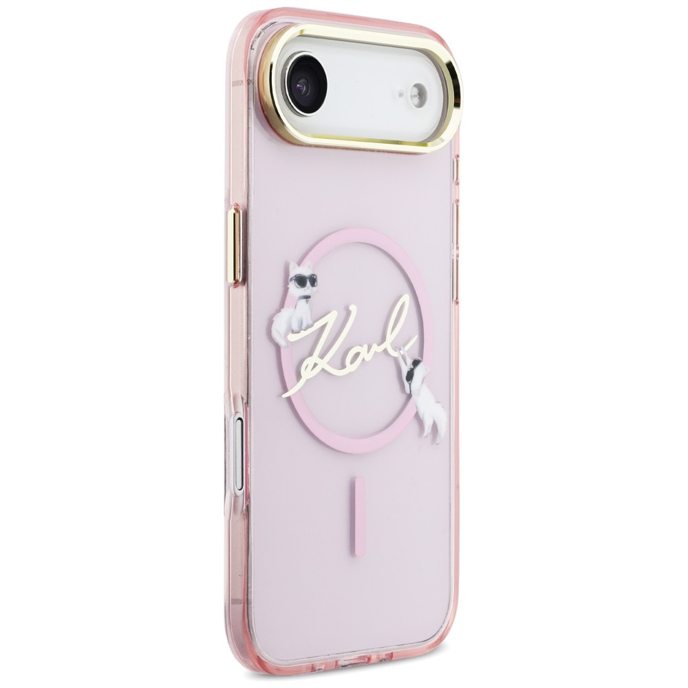 iTok webáruház - Karl Lagerfeld Karl Lagerfeld IML Choupettes Karl Script Logo MagSafe tok iPhone Air készülékhez (rózsaszín) 4 Karl Lagerfeld IML Choupettes Karl Script Logo MagSafe iPhone Air Case (rózsaszín)
