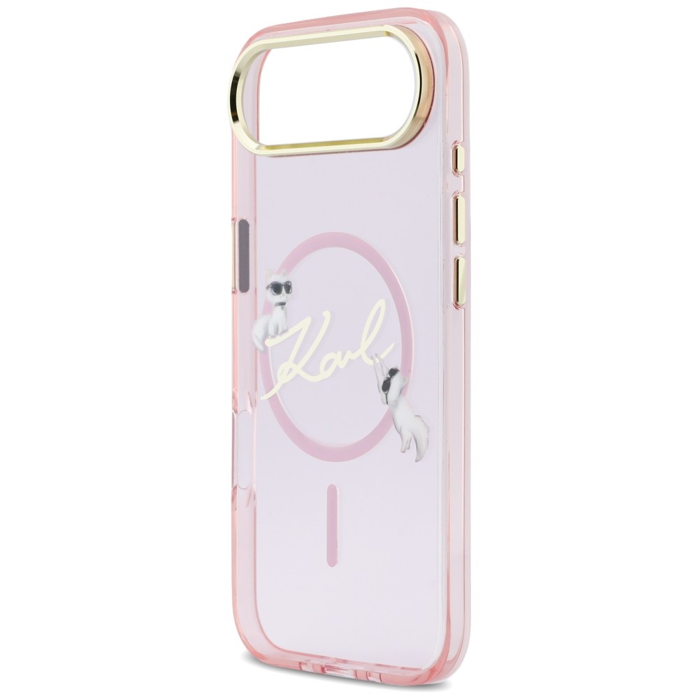 iTok webáruház - Karl Lagerfeld Karl Lagerfeld IML Choupettes Karl Script Logo MagSafe tok iPhone Air készülékhez (rózsaszín) 6 Karl Lagerfeld IML Choupettes Karl Script Logo MagSafe iPhone Air Case (rózsaszín)