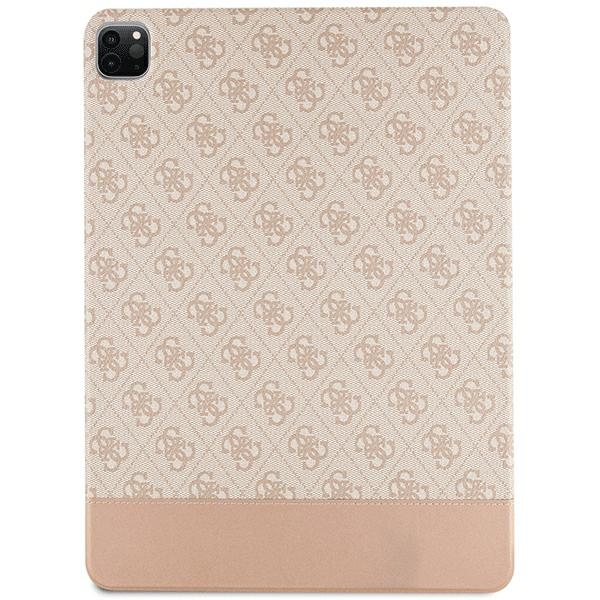 iTok webáruház - Guess Guess 4G Stripe Allover tok iPad Pro 12.9" készülékhez (rózsaszín) 2 Guess 4G Stripe Allover case for iPad Pro 12.9" (rózsaszín)
