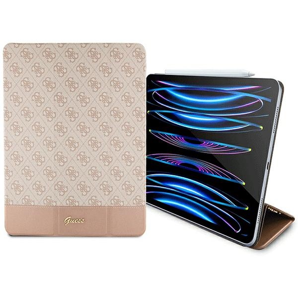 iTok webáruház - Guess Guess 4G Stripe Allover tok iPad Pro 12.9" készülékhez (rózsaszín) 3 Guess 4G Stripe Allover case for iPad Pro 12.9" (rózsaszín)