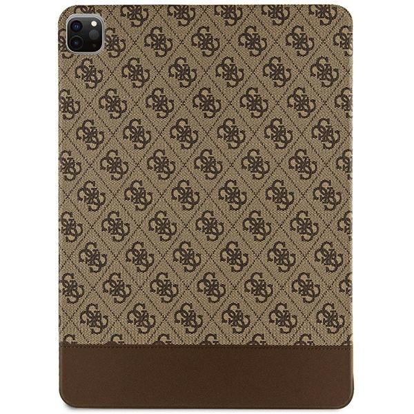 iTok webáruház - Guess Guess 4G Stripe Allover tok iPad Pro 12.9" készülékhez (barna) 2 Guess 4G Stripe Allover case for iPad Pro 12.9" (barna)