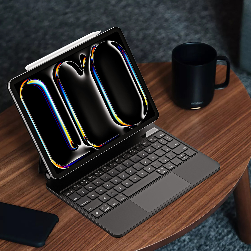 iTok webáruház - Dux Ducis Dux Ducis Keyboard (MK Series) billentyűzetes tok iPad Pro 11" 2024 készülékhez (fekete) 4 Dux Ducis Keyboard (MK Series) Case with Bluetooth Keyboard for iPad Pro 11" 2024 (fekete)