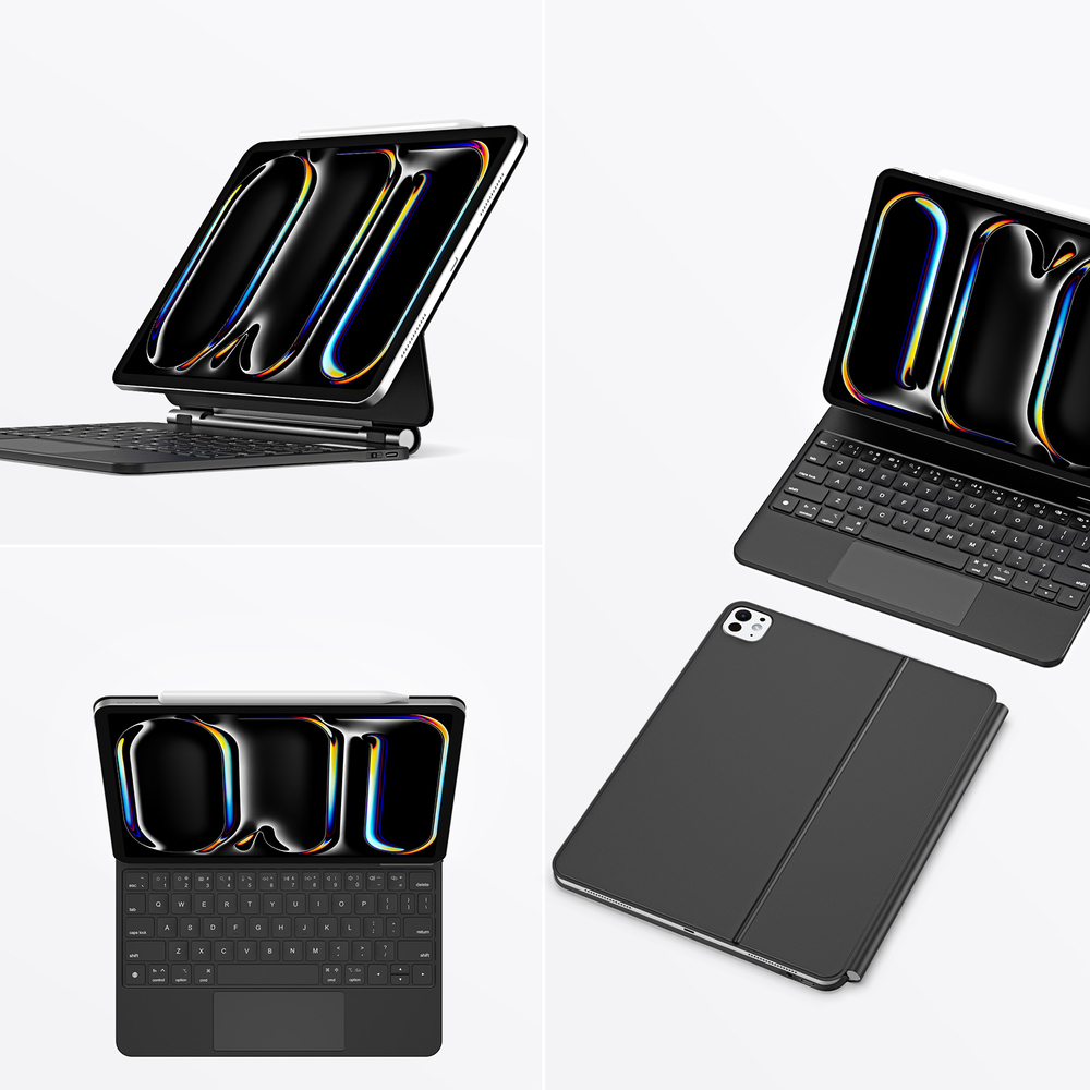iTok webáruház - Dux Ducis Dux Ducis Keyboard (MK Series) billentyűzetes tok iPad Pro 11" 2024 készülékhez (fekete) 7 Dux Ducis Keyboard (MK Series) Case with Bluetooth Keyboard for iPad Pro 11" 2024 (fekete)