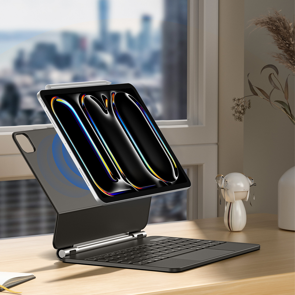 iTok webáruház - Dux Ducis Dux Ducis Keyboard (MK Series) billentyűzetes tok iPad Pro 11" 2024 készülékhez (fekete) 8 Dux Ducis Keyboard (MK Series) Case with Bluetooth Keyboard for iPad Pro 11" 2024 (fekete)