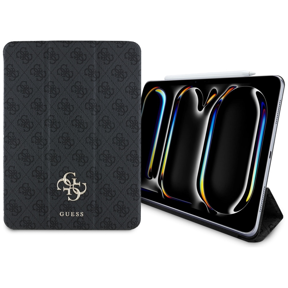 iTok webáruház - Guess Guess GUFC11PM24PS4SGK tok iPad Pro 11" 2024 készülékhez – Magnetic 4G Big Logo, fekete/fekete 1 Guess GUFC11PM24PS4SGK iPad Pro 11" 2024 black/black Magnetic 4G Big Logo