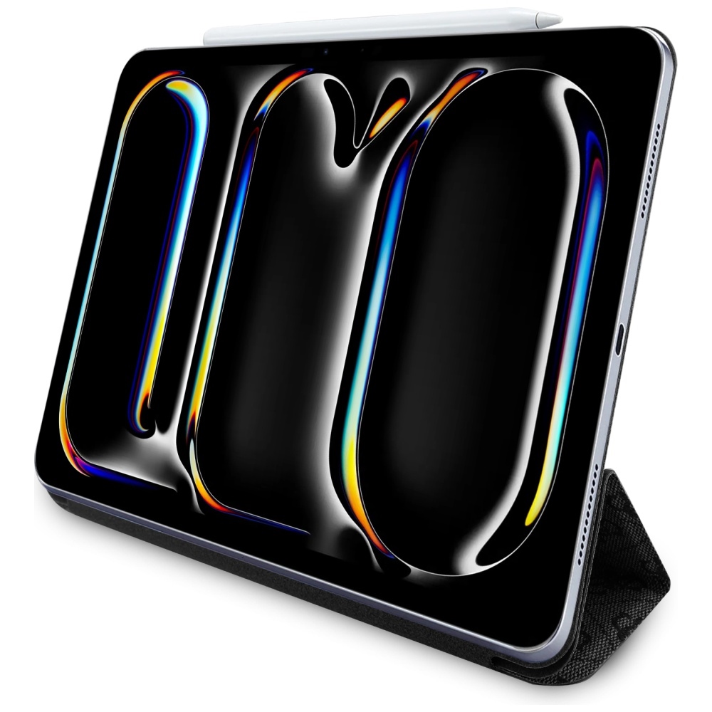 iTok webáruház - Guess Guess GUFC11PM24PS4SGK tok iPad Pro 11" 2024 készülékhez – Magnetic 4G Big Logo, fekete/fekete 5 Guess GUFC11PM24PS4SGK iPad Pro 11" 2024 black/black Magnetic 4G Big Logo