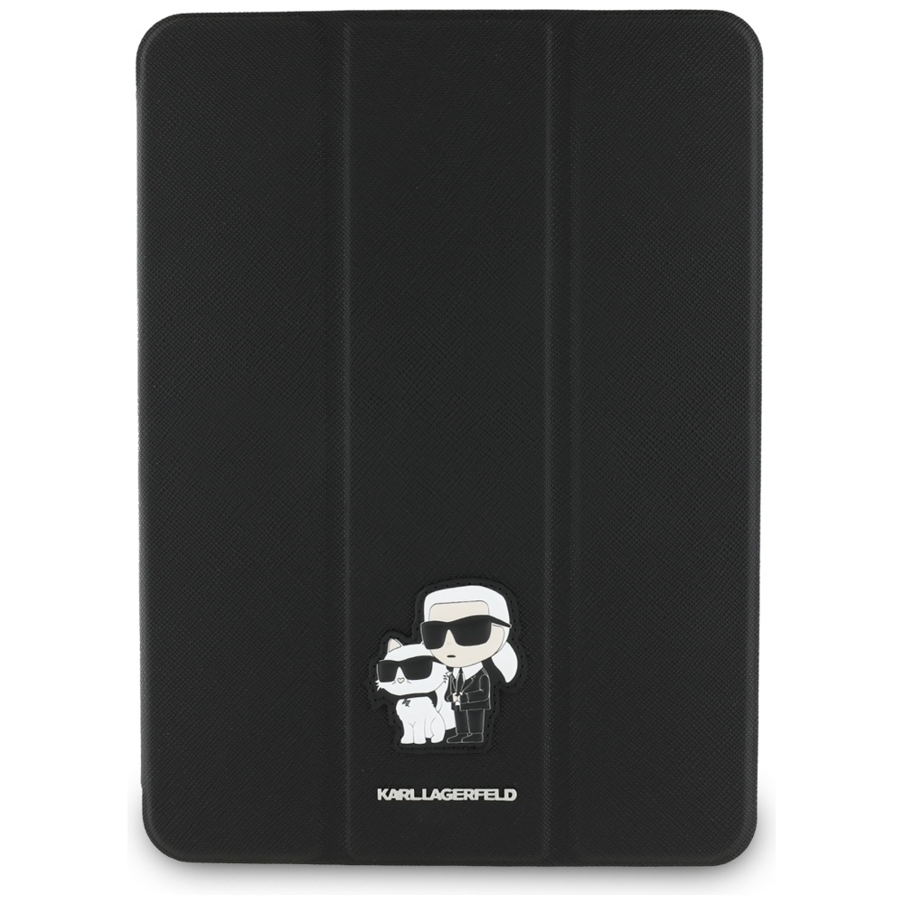 iTok webáruház - Karl Lagerfeld Karl Lagerfeld Saffiano Magnetic Karl & Choupette iPad Pro 11" 2024 könyv tok (fekete) 2 Karl Lagerfeld Saffiano Magnetic Karl & Choupette iPad Pro 11" 2024 Book Cover Case (fekete)