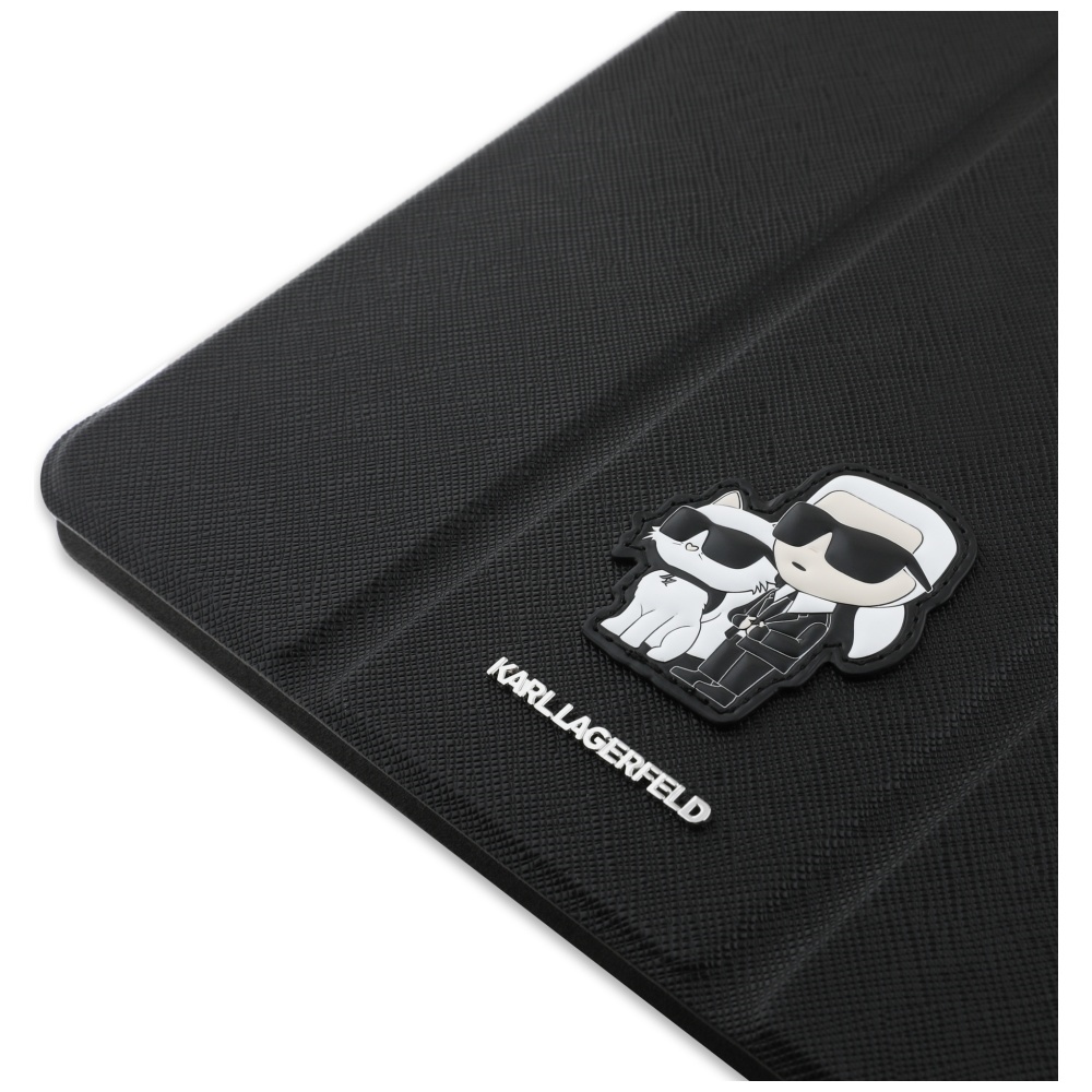 iTok webáruház - Karl Lagerfeld Karl Lagerfeld Saffiano Magnetic Karl & Choupette iPad Pro 11" 2024 könyv tok (fekete) 7 Karl Lagerfeld Saffiano Magnetic Karl & Choupette iPad Pro 11" 2024 Book Cover Case (fekete)