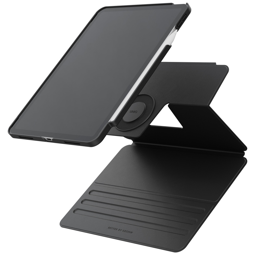 iTok webáruház - Uniq Uniq Rovus Snapmount mágneses, 360°-ban forgatható tok iPad Pro 11" 2024 (5. generáció) készülékhez (fekete) 5 Uniq Rovus Snapmount Magnetic 360 Rotating Detachable case for iPad Pro 11" 2024 (5th generation) (fekete)