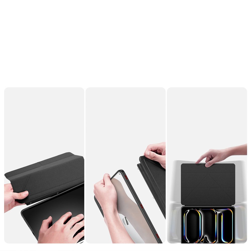 iTok webáruház - Dux Ducis Dux Ducis Magi tok iPad Pro 11" (2024/2025) készülékhez (fekete) 3 Dux Ducis Magi Case for iPad Pro 11" (2024/2025) with Stand (fekete)