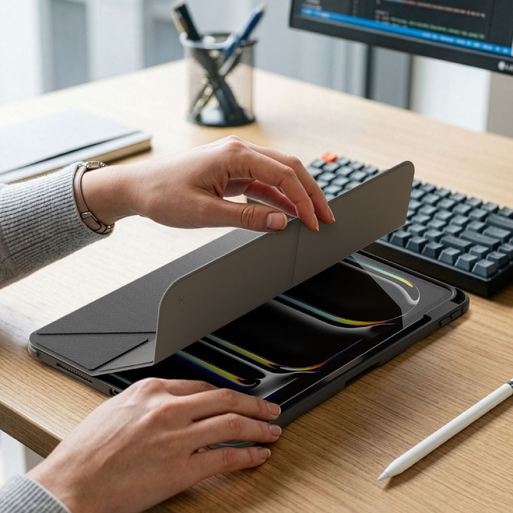 iTok webáruház - AmazingThing AmazingThing Titan Pro tok iPad Pro 11" M5 készülékhez (fekete) 8 AmazingThing Titan Pro Case for iPad Pro 11" M5 with 720° Rotation Stand and Pencil Holder (fekete)