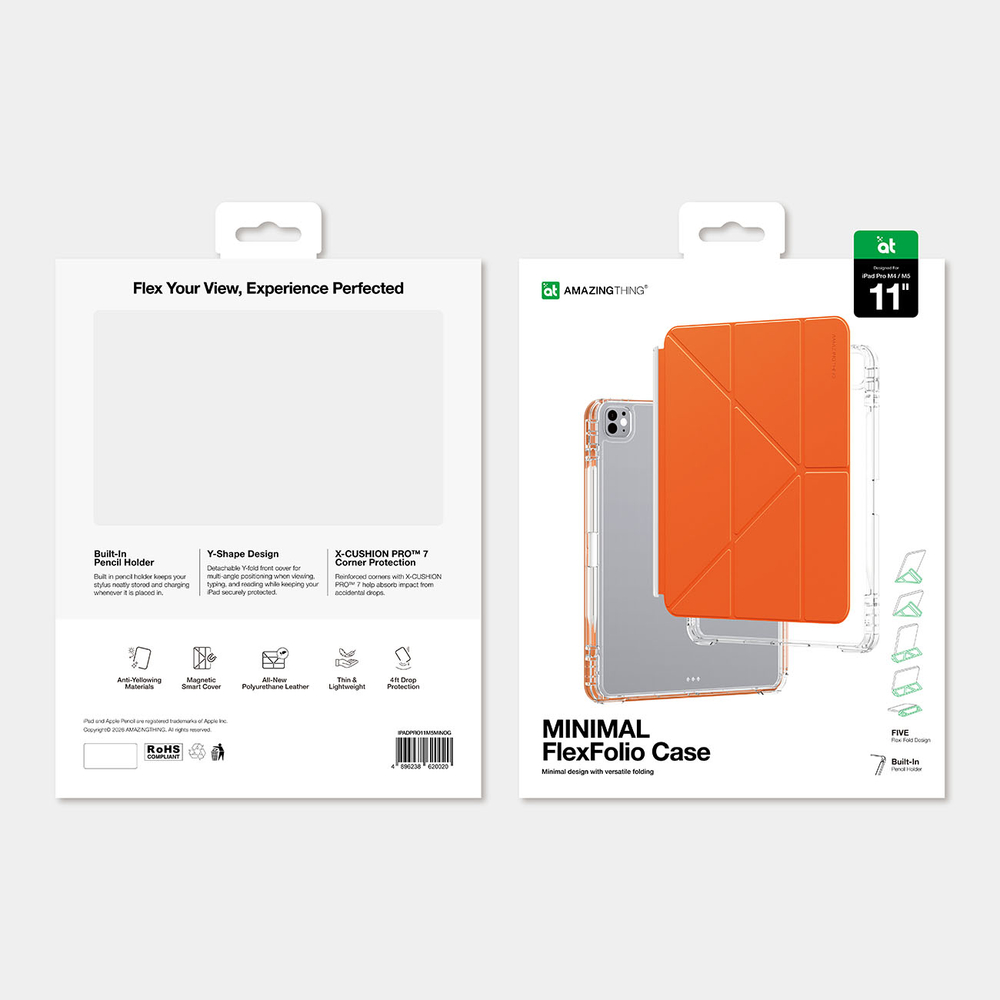 iTok webáruház - AmazingThing AmazingThing Minimal Case iPad Pro M5 11" tok (narancssárga) 7 AmazingThing Minimal Case for iPad Pro M5 11" (narancssárga)