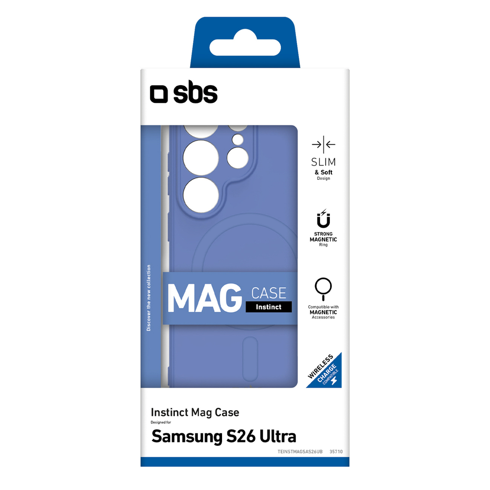 iTok webáruház - SBS SBS Instinct Mag tok Samsung Galaxy S26 Ultra készülékhez (kék) 2 SBS Instinct Mag Case for Samsung Galaxy S26 Ultra Compatible with MagSafe (kék)