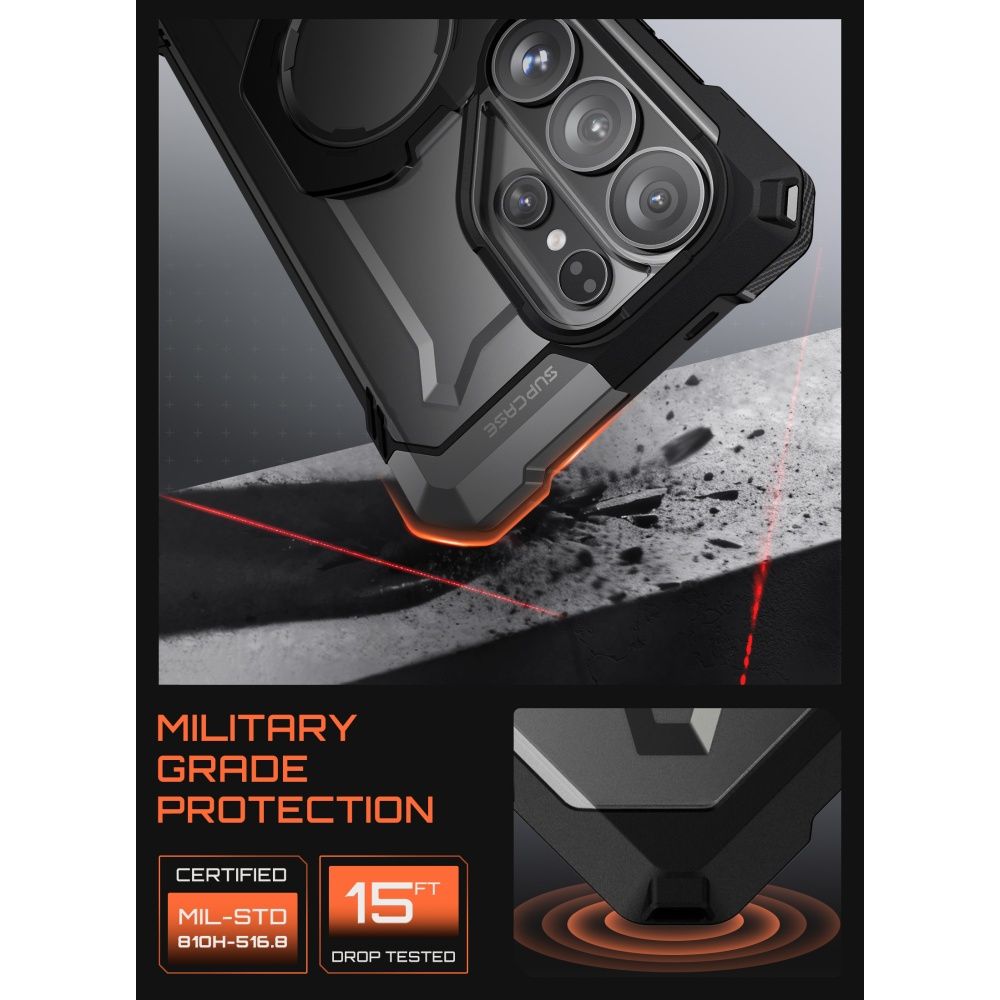 iTok webáruház - Supcase Supcase UB Grip Mag MagSafe tok Samsung Galaxy S26 Ultra készülékhez (fekete) 5 Supcase UB Grip Mag MagSafe Case for Samsung Galaxy S26 Ultra (fekete)