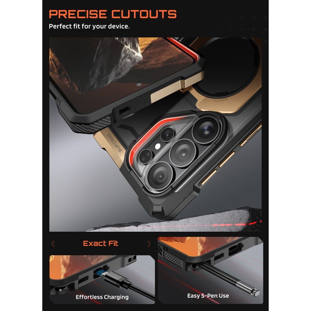 iTok webáruház - Supcase Supcase UB Grip Mag MagSafe tok Samsung Galaxy S26 Ultra (fekete és barna) 7 Supcase UB Grip Mag MagSafe Case for Samsung Galaxy S26 Ultra (fekete és barna)