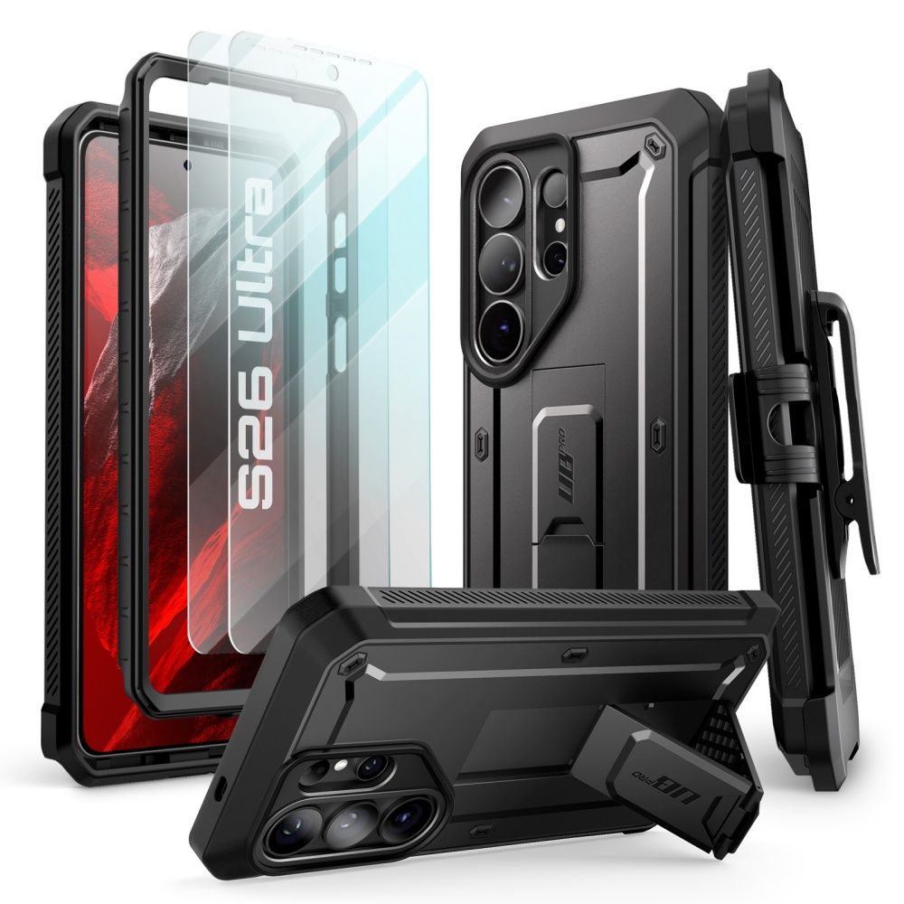 iTok webáruház - Supcase Supcase Unicorn Beetle Pro 2-Pack tok Samsung Galaxy S26 Ultra készülékhez (fekete) 1 Supcase Unicorn Beetle Pro 2-Pack Case for Samsung Galaxy S26 Ultra (fekete)