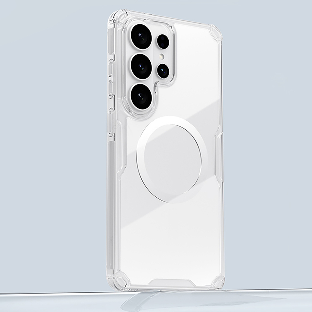 iTok webáruház - Nillkin Nillkin Nature TPU Pro tok MagSafe kompatibilitással Samsung Galaxy S26 Ultra készülékhez (fehér) 6 Nillkin Nature TPU Pro Case Compatible with MagSafe for Samsung Galaxy S26 Ultra (fehér)