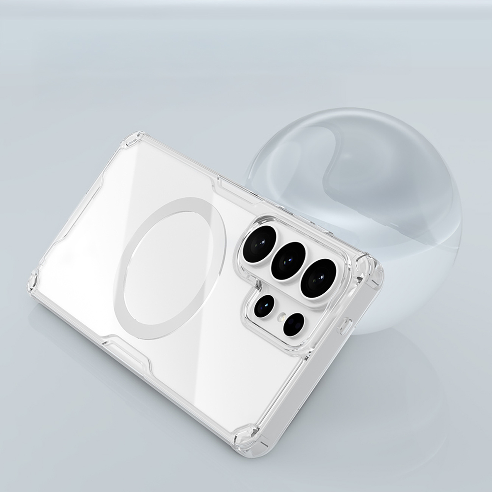 iTok webáruház - Nillkin Nillkin Nature TPU Pro tok MagSafe kompatibilitással Samsung Galaxy S26 Ultra készülékhez (fehér) 7 Nillkin Nature TPU Pro Case Compatible with MagSafe for Samsung Galaxy S26 Ultra (fehér)