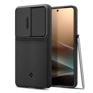 Spigen Optik Armor tok Samsung Galaxy S26 Ultra készülékhez (fekete)