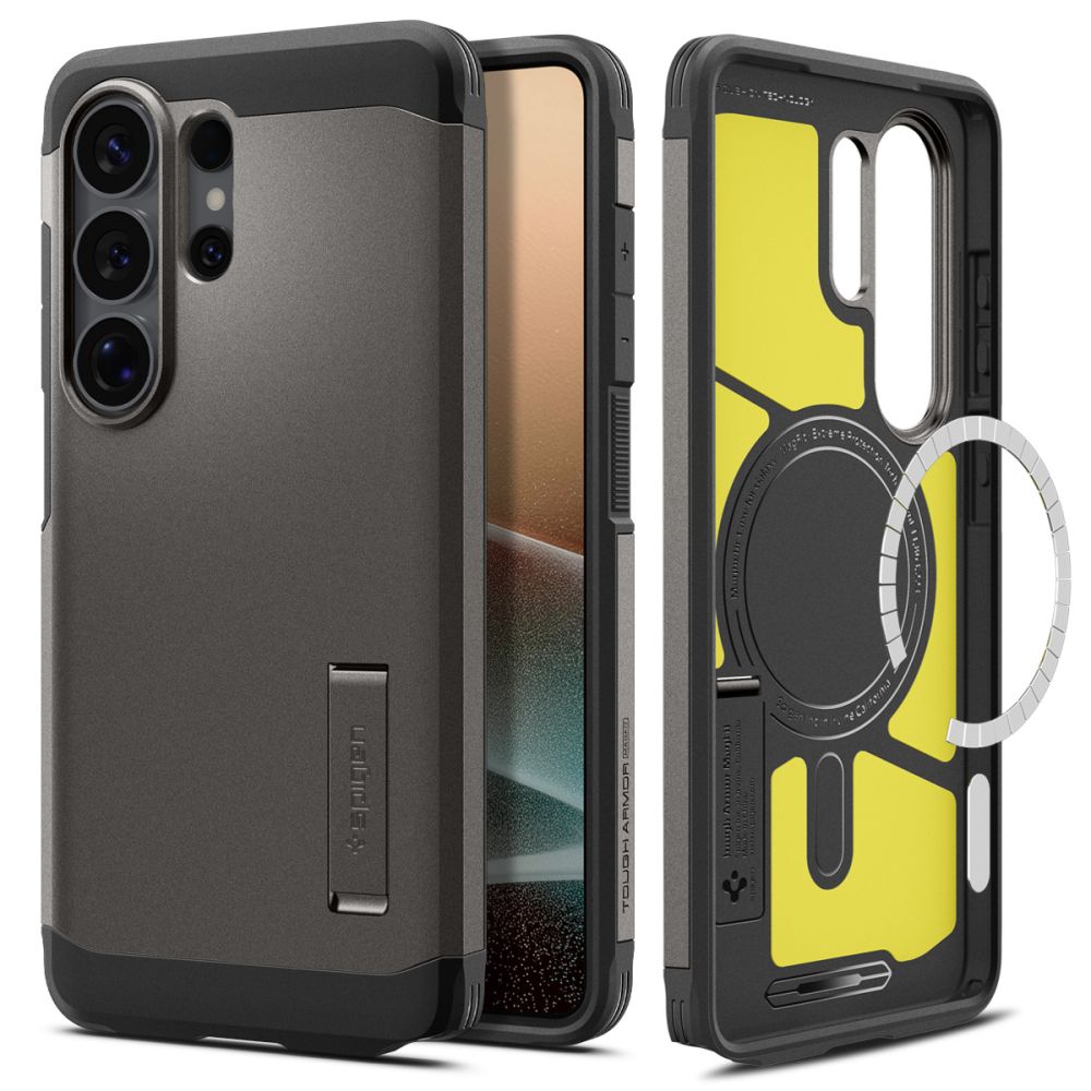 iTok webáruház - Spigen Spigen Tough Armor Mag MagSafe tok Samsung Galaxy S26 Ultra készülékhez (szürke) 2 Spigen Tough Armor Mag MagSafe Case for Samsung Galaxy S26 Ultra (szürke)