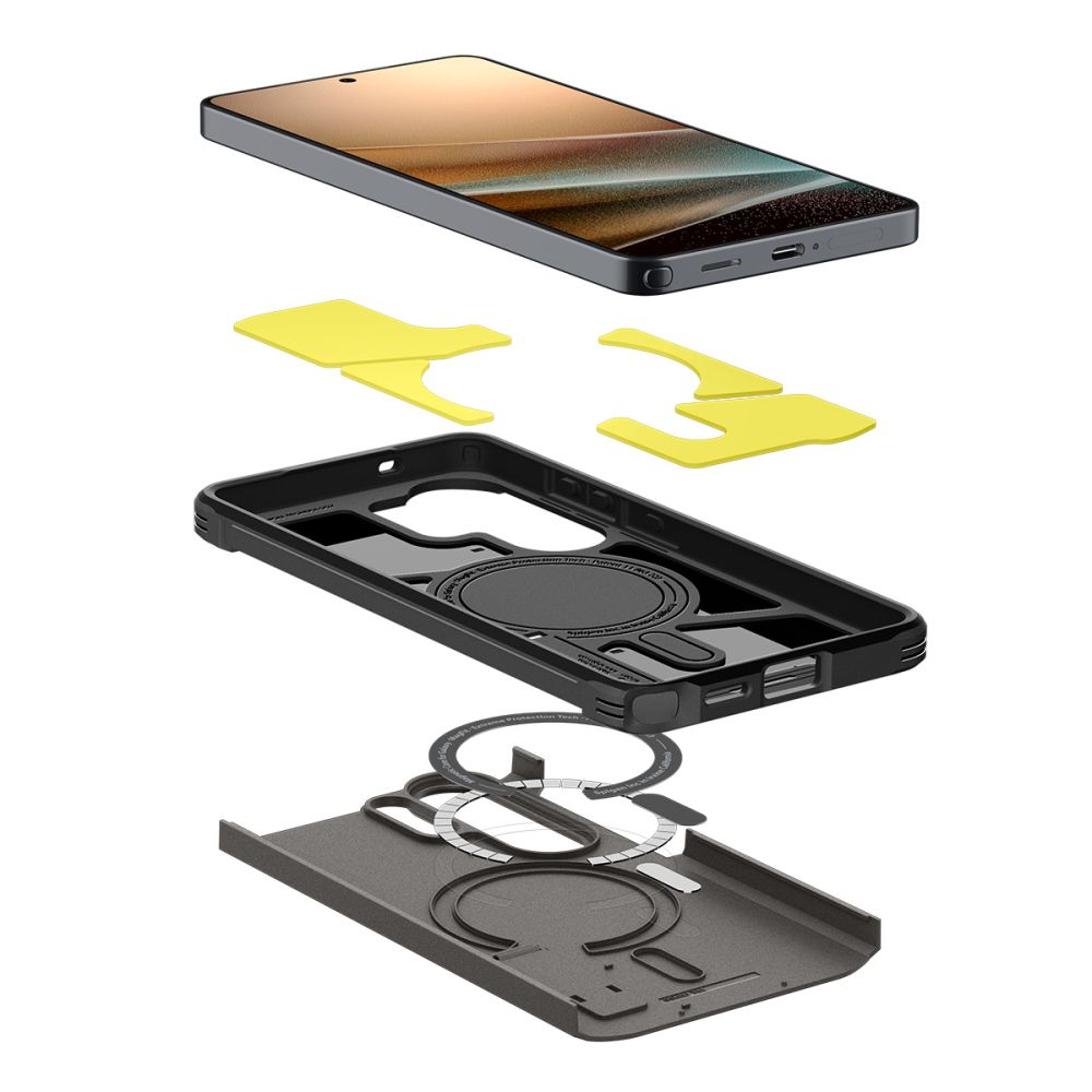 iTok webáruház - Spigen Spigen Tough Armor Mag MagSafe tok Samsung Galaxy S26 Ultra készülékhez (szürke) 7 Spigen Tough Armor Mag MagSafe Case for Samsung Galaxy S26 Ultra (szürke)