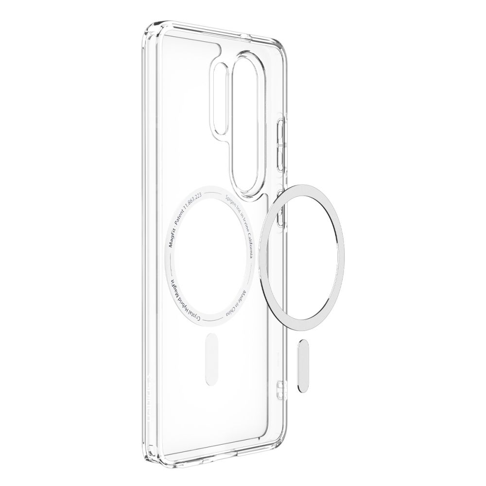 iTok webáruház - Spigen Spigen Ultra Hybrid Mag MagSafe tok Samsung Galaxy S26 Ultra készülékhez (átlátszó és fehér) 5 Spigen Ultra Hybrid Mag MagSafe Case for Samsung Galaxy S26 Ultra (átlátszó és fehér)